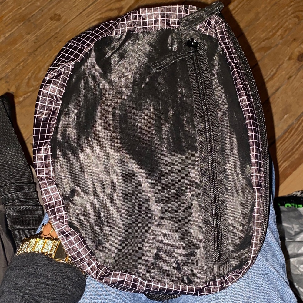 Stylish Black Checkered Men's Bag